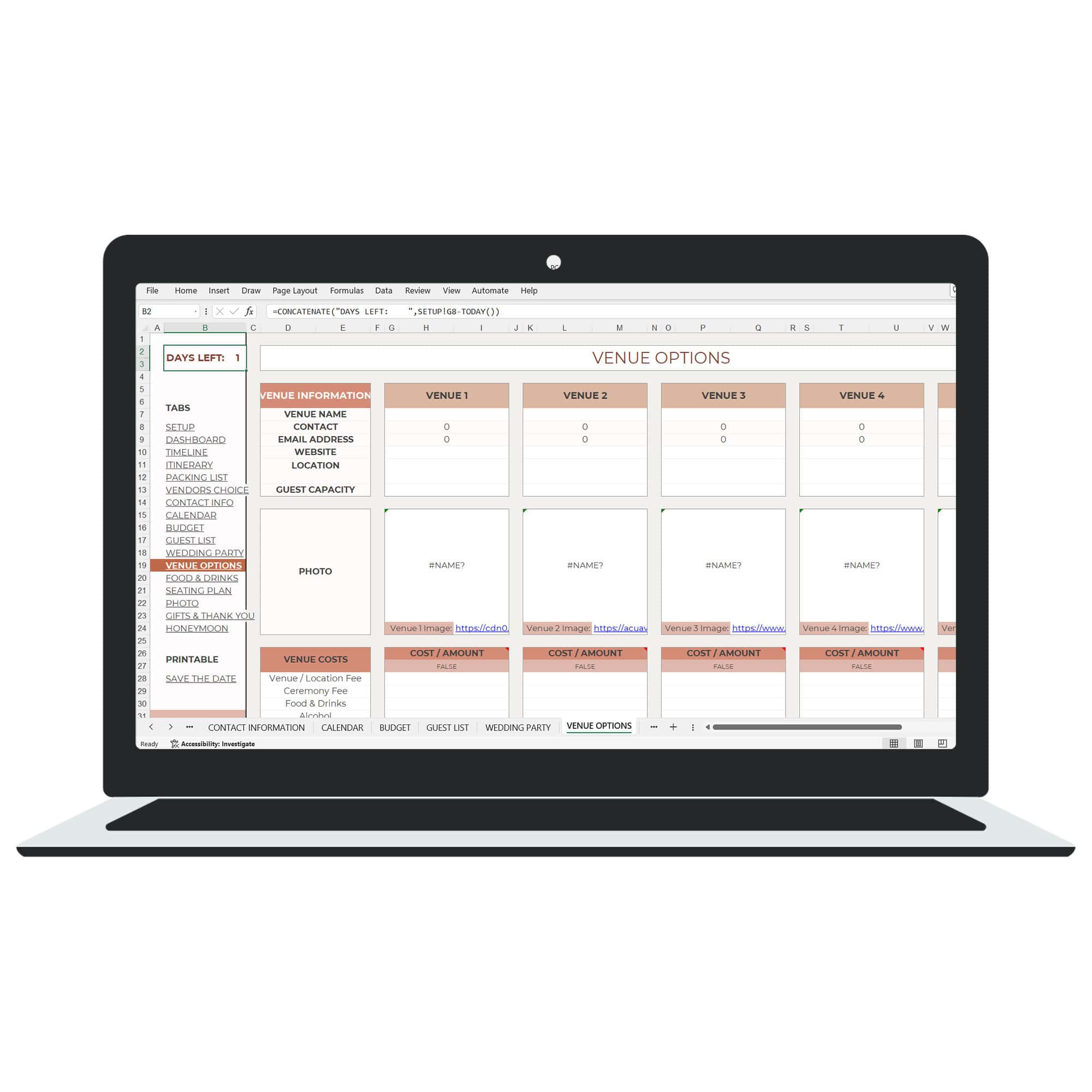 Wedding Planner Sheet Bundle - Image 7