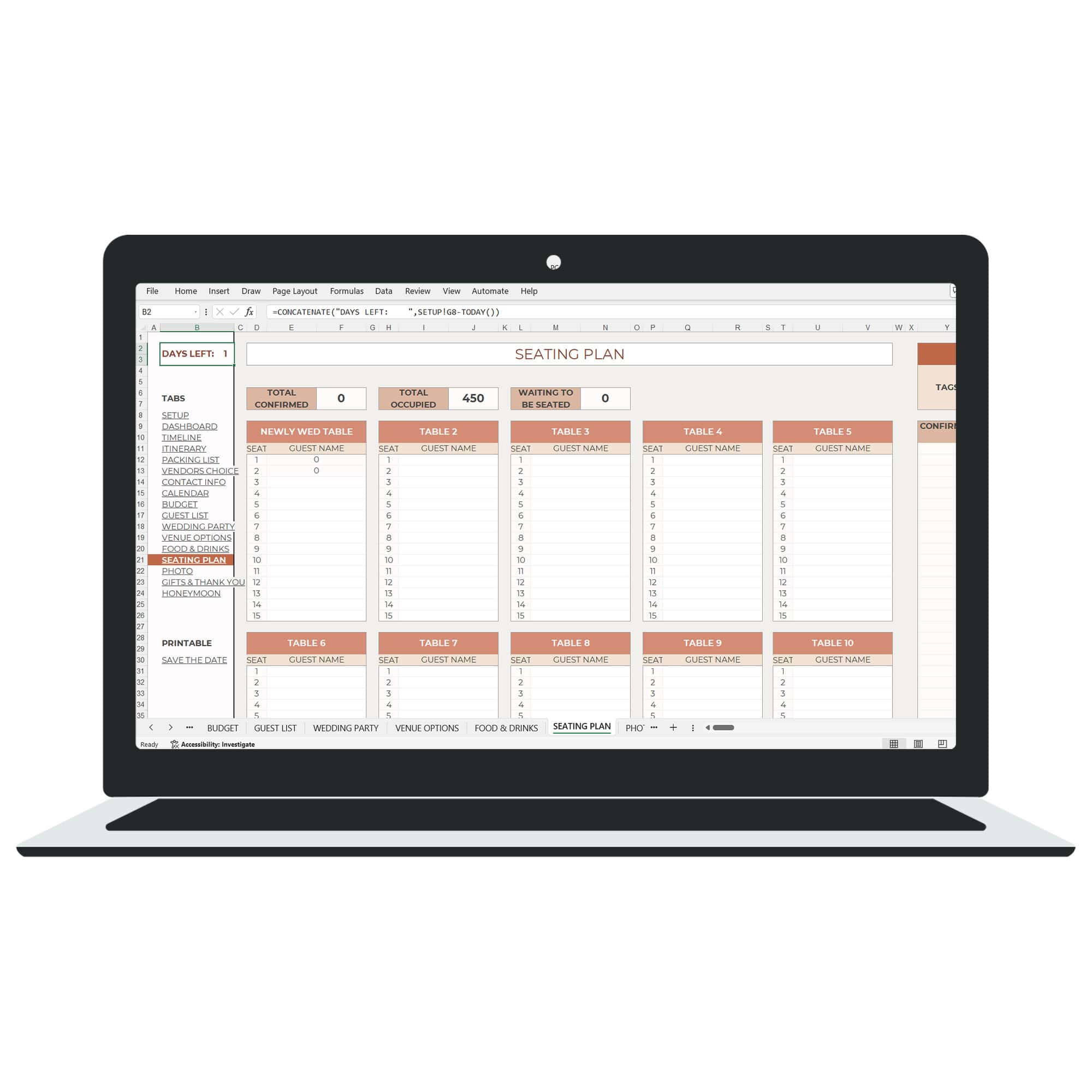 Wedding Planner Sheet Bundle - Image 9