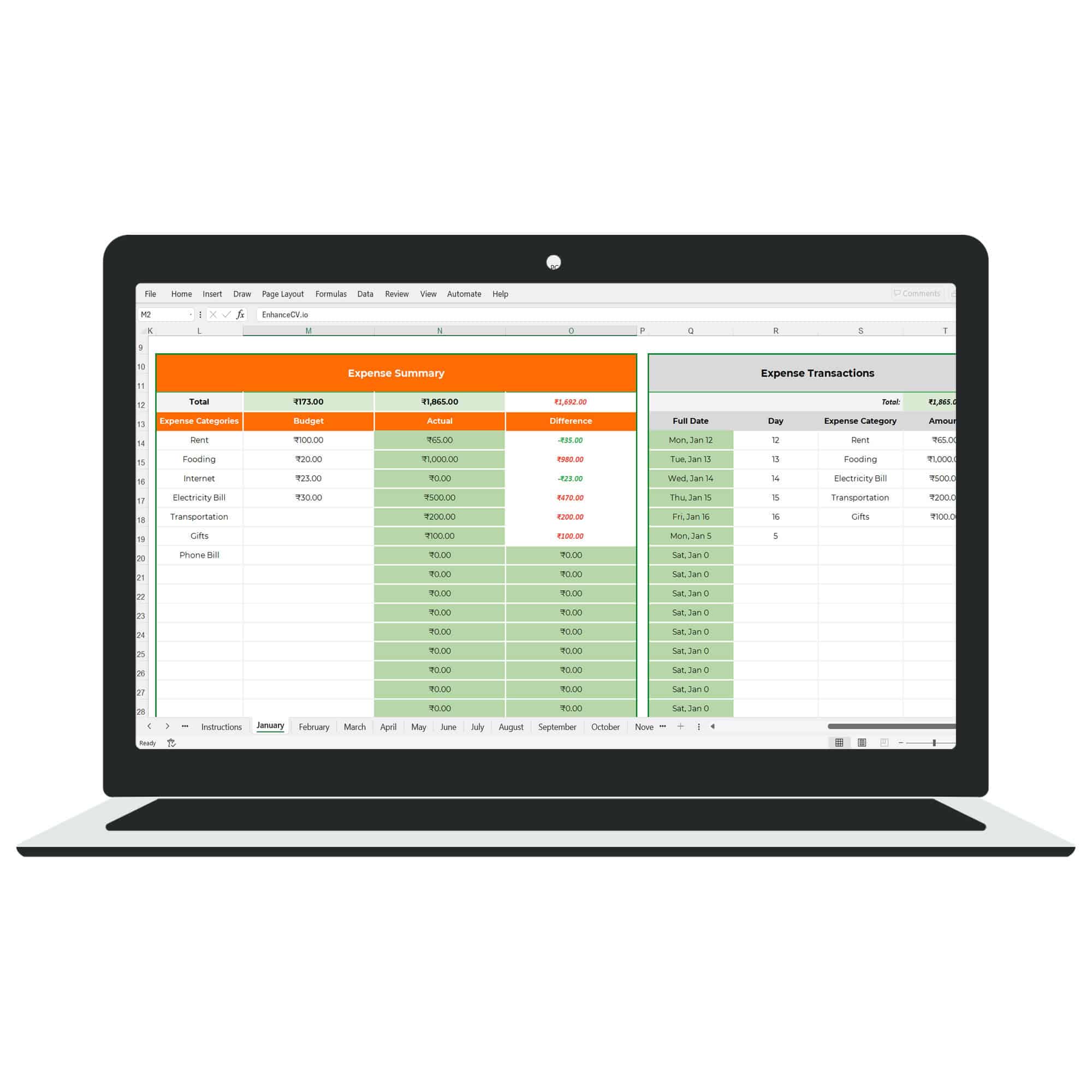 Ultimate Income & Expense Tracker Template - Image 3