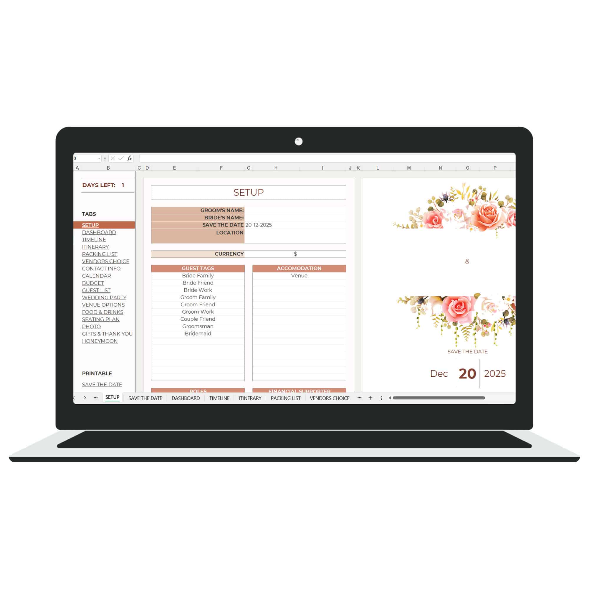 Wedding Planner Sheet Bundle