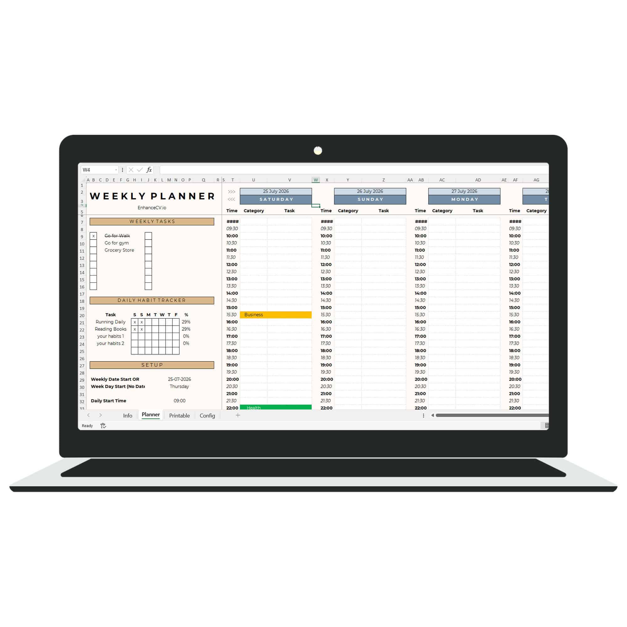 Ultimate Weekly Planner Template